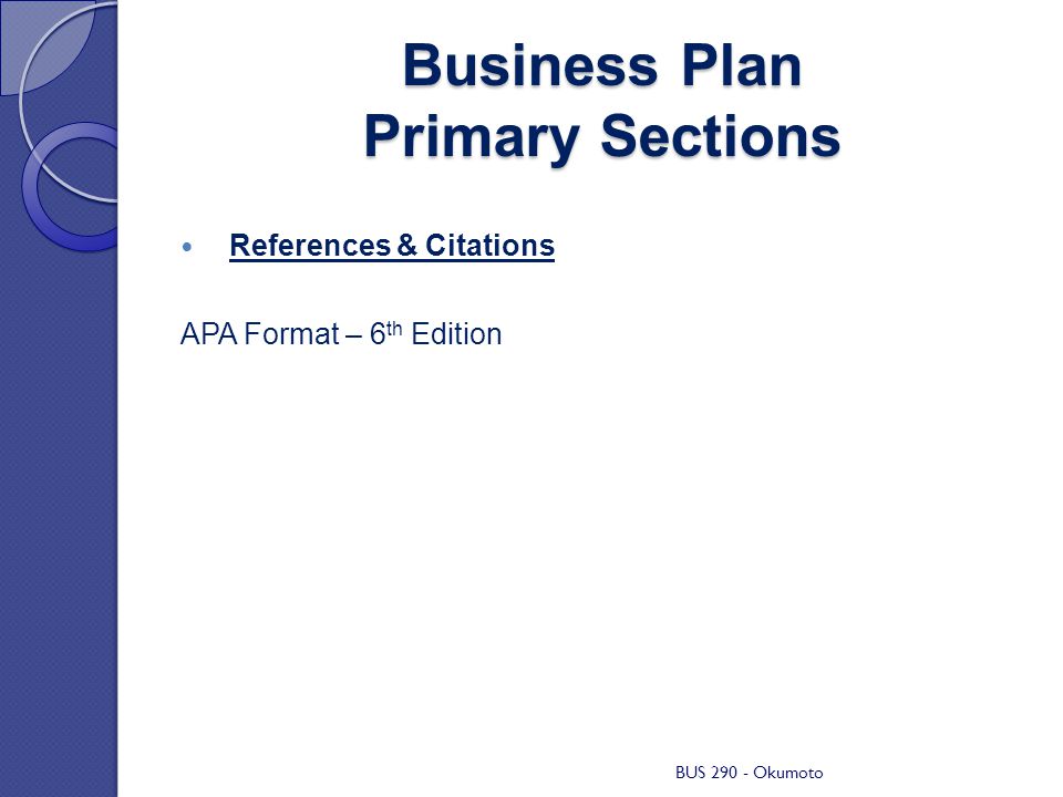 example capitalization business plan